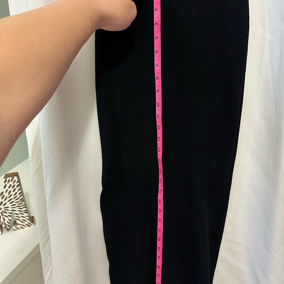Abbeline Black Open Back Ribbed Knit Collard Dress Size Medium - Picture 6 of 10